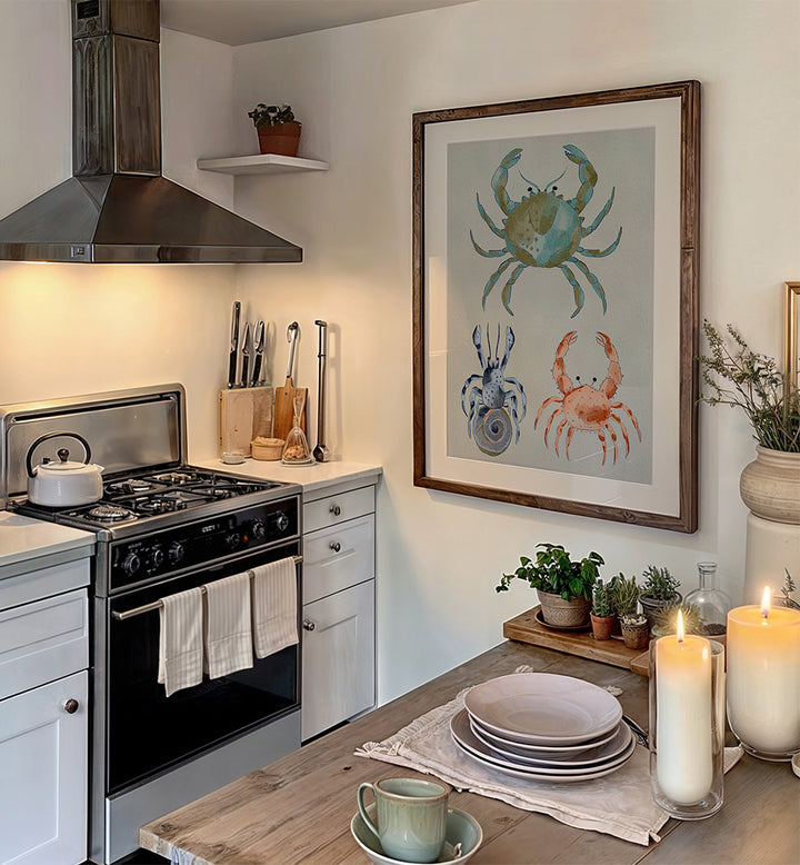 OCEAN CRABS WATERCOLOR