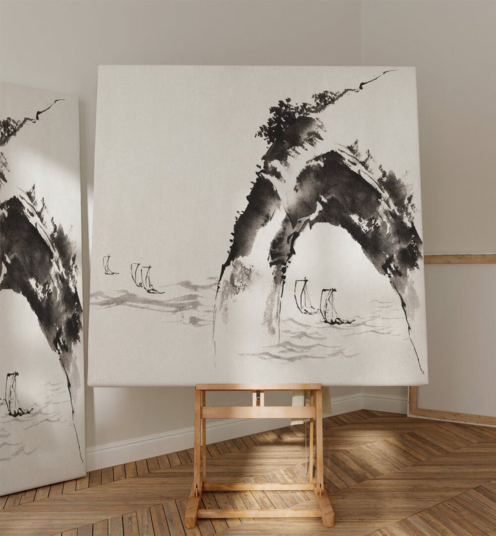 OCEAN AND CLIFF ALBUM OF SKETCHES , VINTAGE PAINTINGS