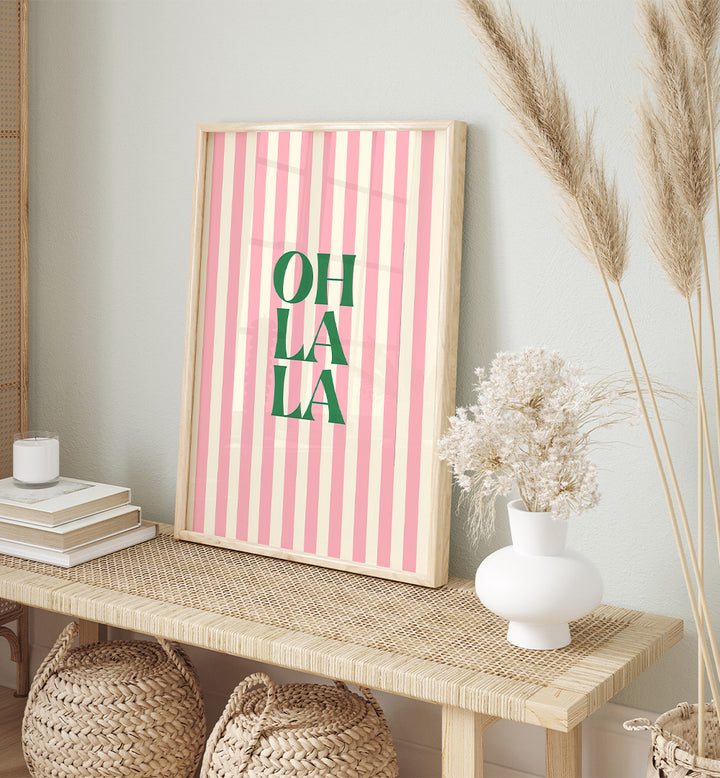 OH LA LA PINK STRIPES