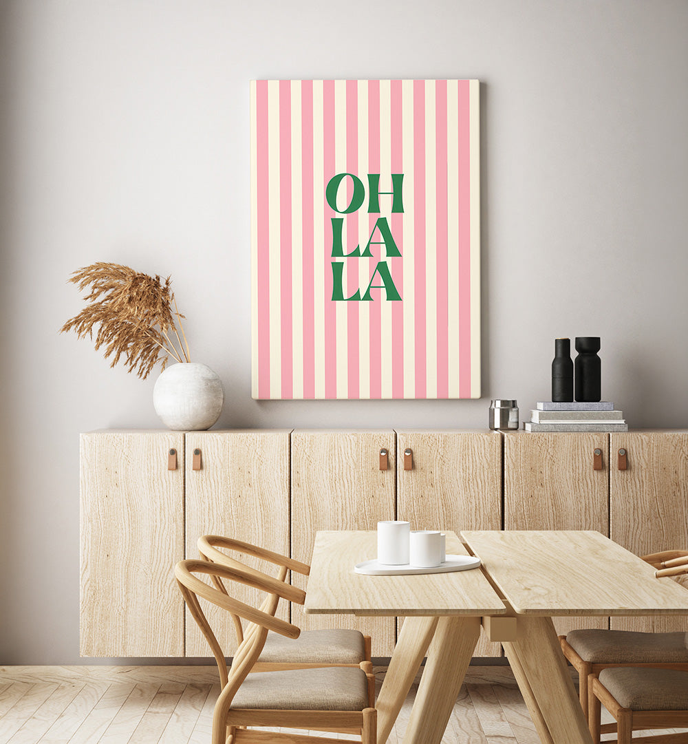 OH LA LA PINK STRIPES