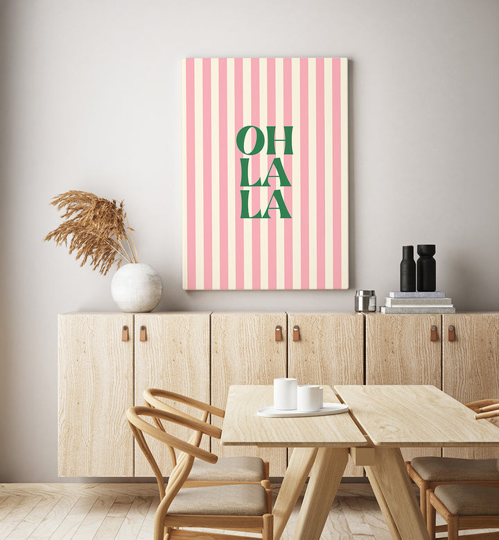OH LA LA PINK STRIPES