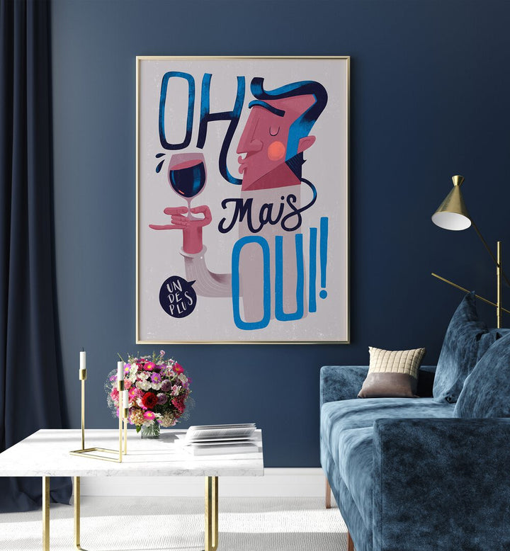 Decorate your space with the OH MAUS OUI, BAR art, blending playful elegance and modern charm seamlessly.