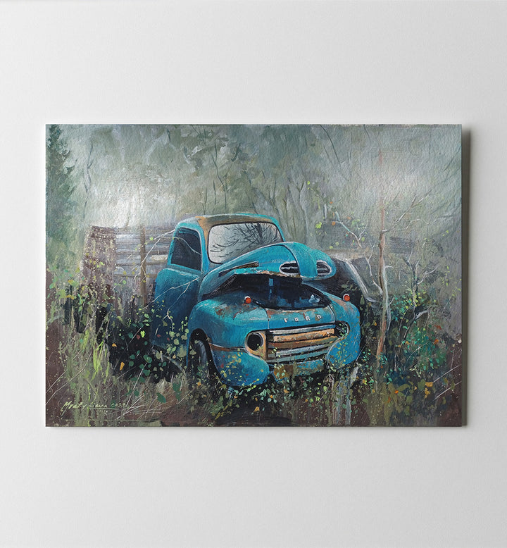 OLD FORD TRUCK , HANDMADE ARTWORKS