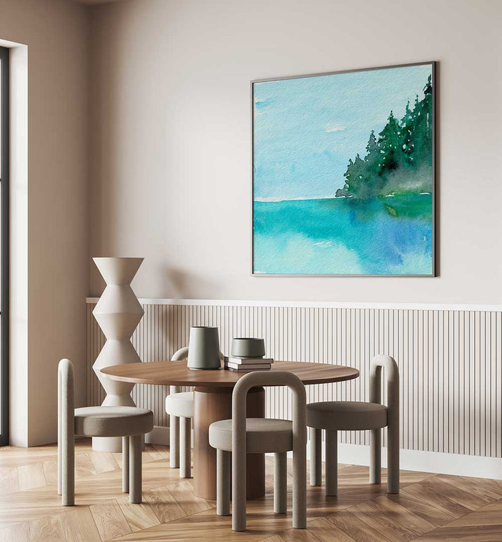 ON THE LAKE , LANDSCAPE PAINTINGS