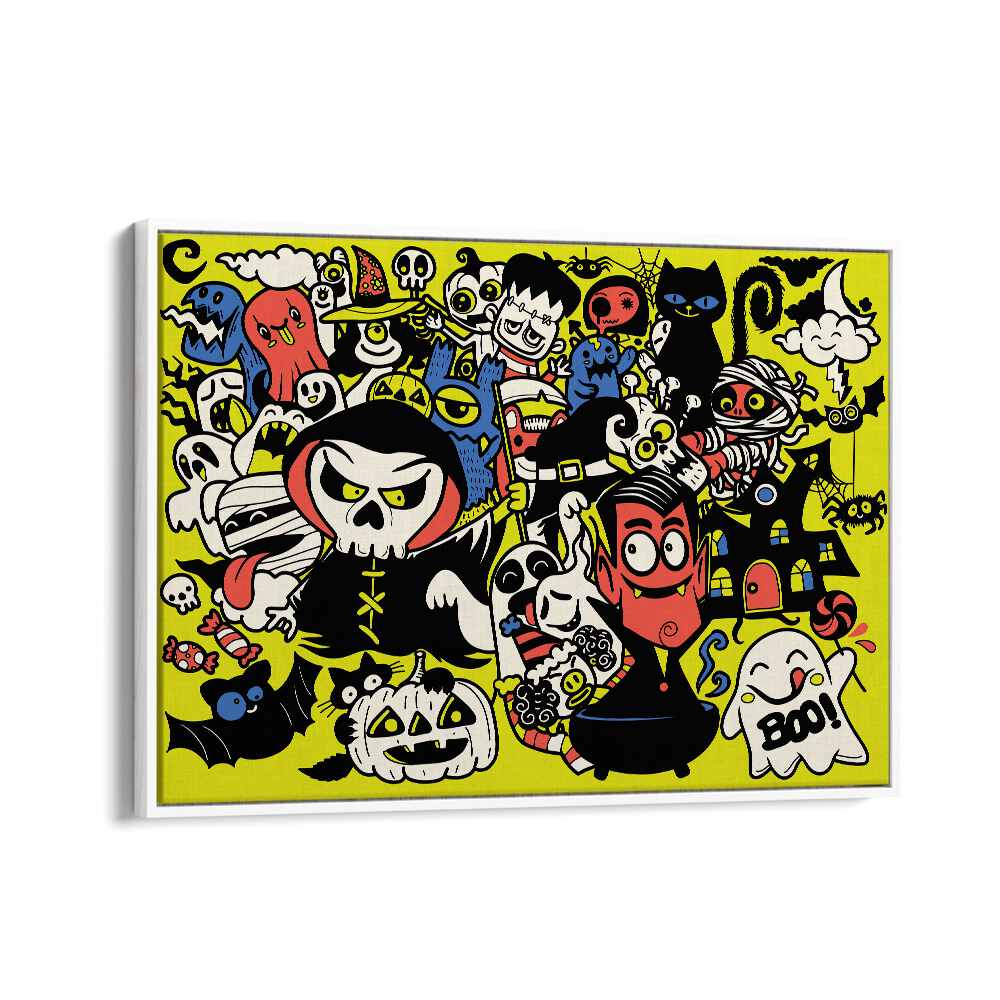Transform your space with ONCE UPON A HALLOWEEN, COMIC POSTERS by Asianmonk, featuring vibrant Halloween characters.