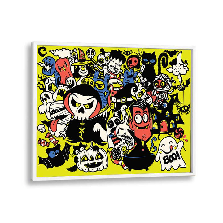 "Transform your space with ONCE UPON A HALLOWEEN, COMIC POSTERS by Asianmonk, featuring vibrant Halloween art."