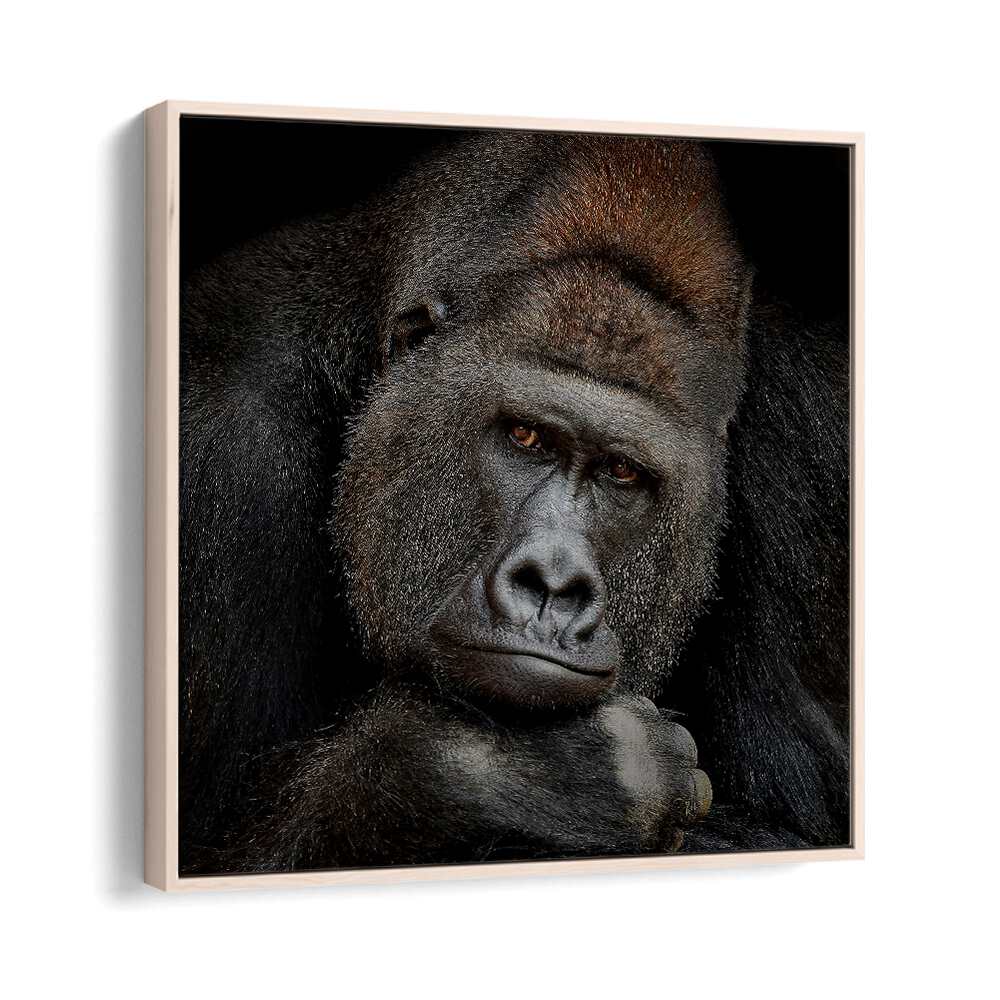 ONE MOMENT IN CONTACT WILDLIFE PHOTOGRAPHY in Oak Wood Floater Frame