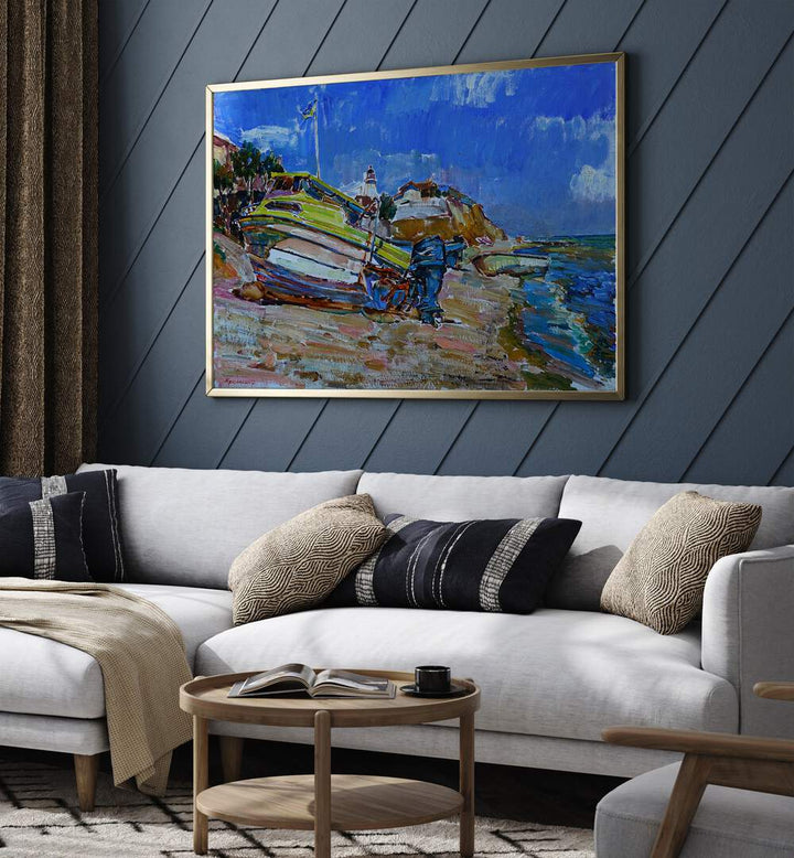 ON THE BEACH , LANDSCAPE PAINTINGS