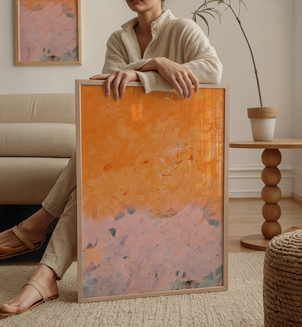 ORANGE BLUSH ABSTRACT