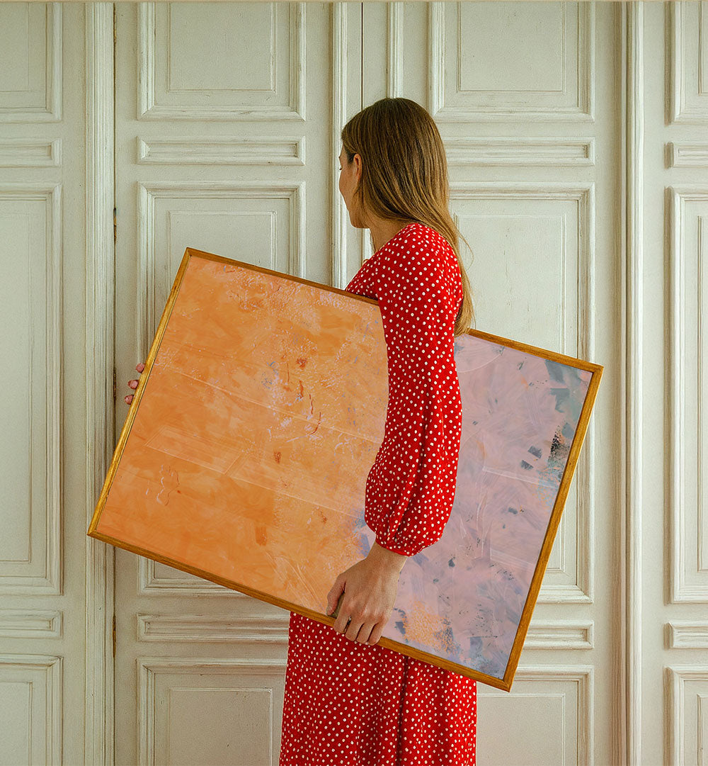 ORANGE BLUSH ABSTRACT