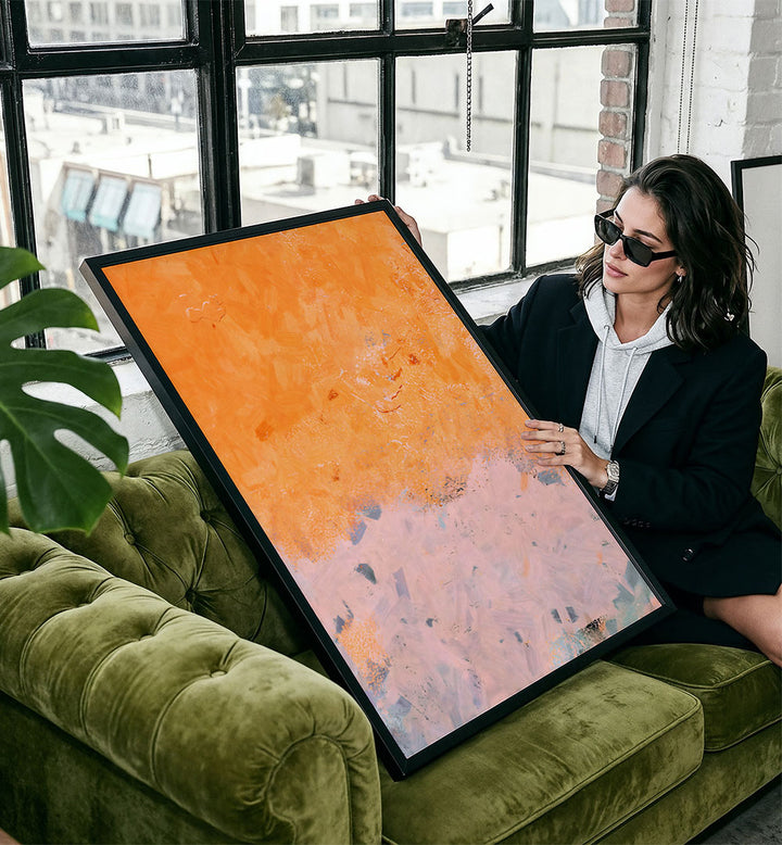 ORANGE BLUSH ABSTRACT