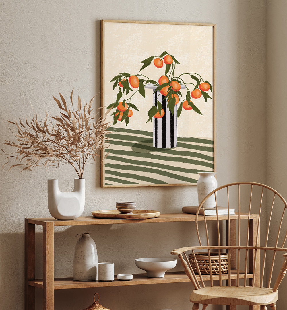 ORANGE BRANCHES VASE
