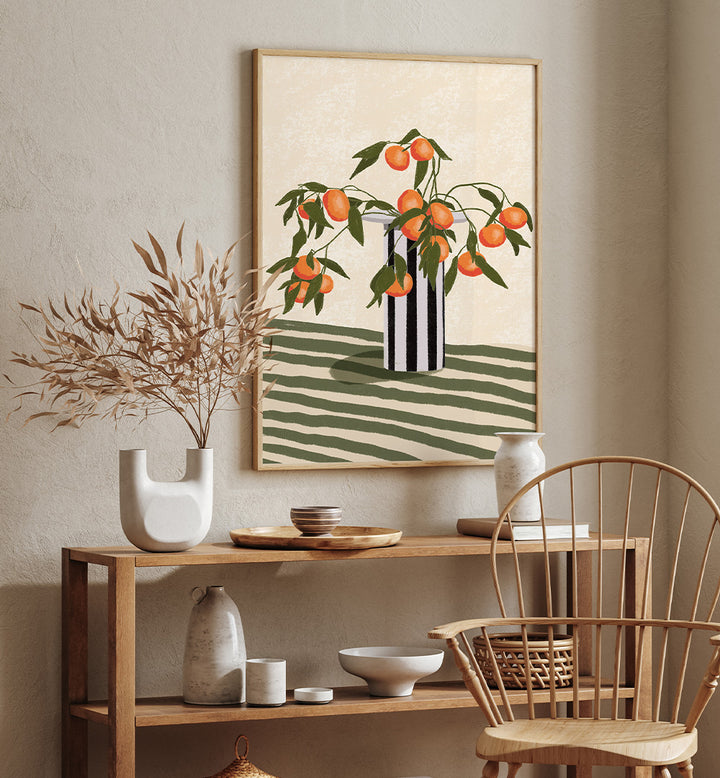 ORANGE BRANCHES VASE