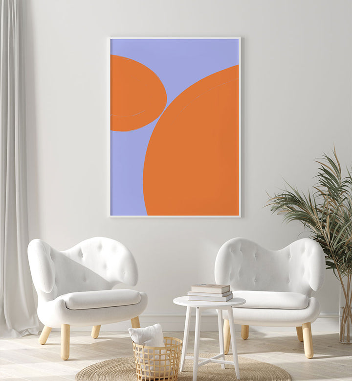 ORANGE HARMONY BLISS , GEOMETRIC ART PRINTS
