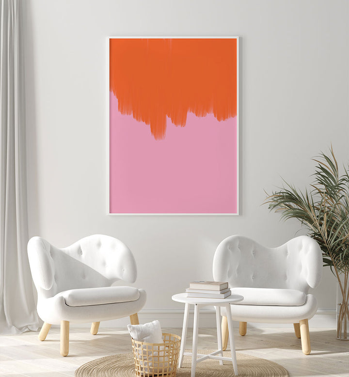 ORANGE OVER BLOSSOM , ABSTRACT PAINTINGS