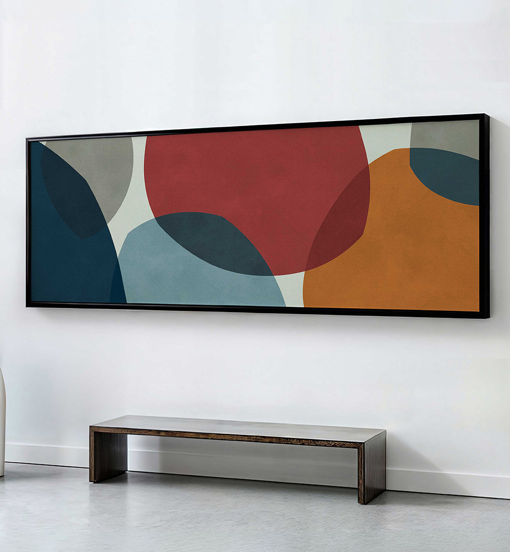ORGANIC ABSTRACT SHAPES X , PANORAMIC ART