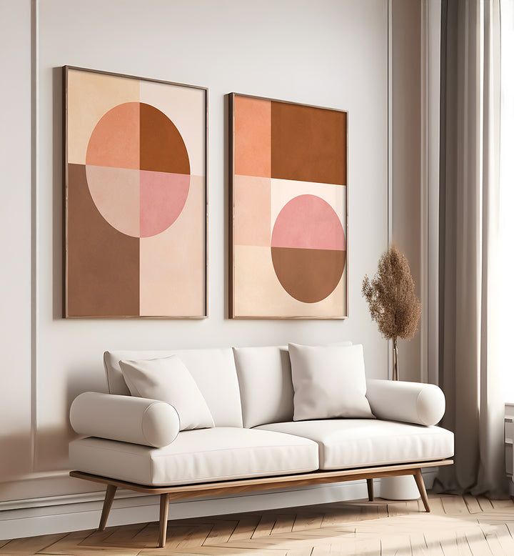 ORGANIC BALANCE , SET OF 2 PAINTINGS