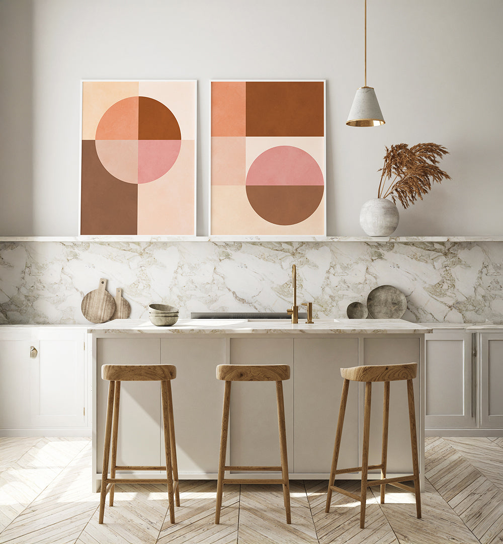 ORGANIC BALANCE , SET OF 2 PAINTINGS