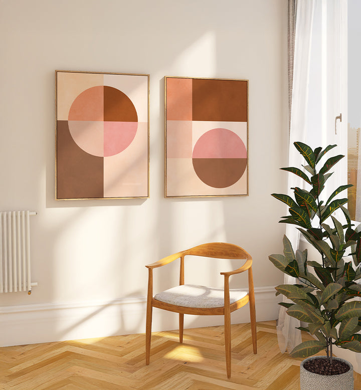 ORGANIC BALANCE , SET OF 2 PAINTINGS