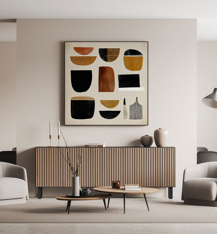 ORGANIC GEOMETRY IN EARTH TONES , GEOMETRIC ART PRINTS
