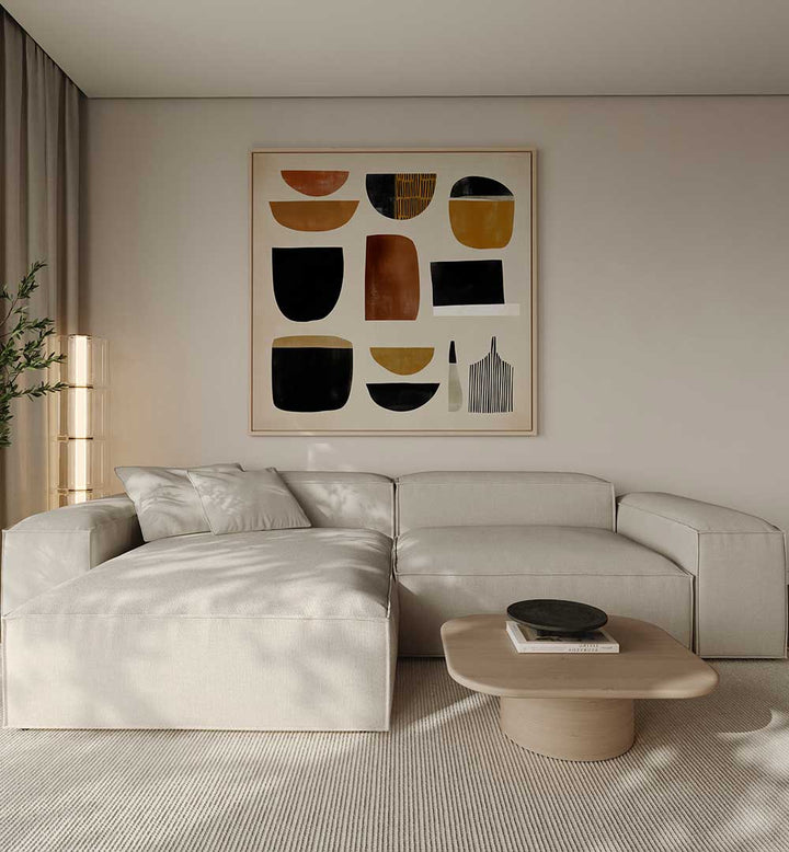 ORGANIC GEOMETRY IN EARTH TONES , GEOMETRIC ART PRINTS