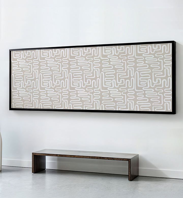 ORGANIC MAZE LINES , PANORAMIC ART