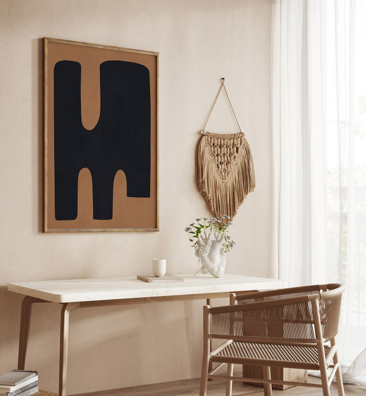 Modern organic art piece, ORGANIC ART III, GEOMETRIC ART PRINTS, enhances contemporary spaces with natural aesthetics.