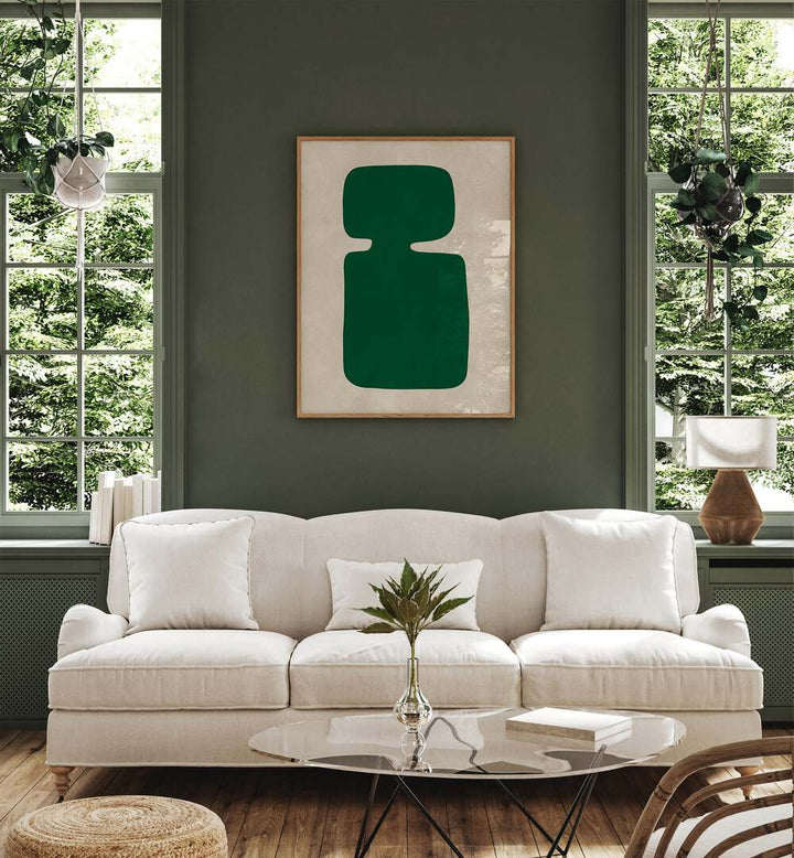 Stylish living room featuring ORGANIC III, GEOMETRIC ART PRINTS, enhancing nature-inspired decor and modern artistry.