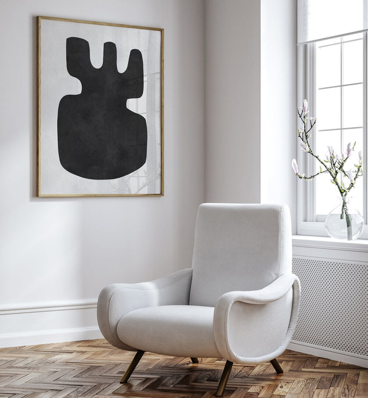 Modern living room featuring ORGANIC, GEOMETRIC ART PRINTS, blending nature with abstract design for stylish decor.