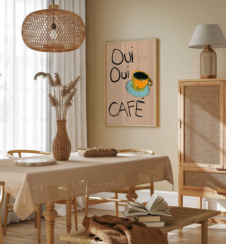 Transform your space with OUI OUI CAFÉ, BAR art, capturing the essence of café culture beautifully.
