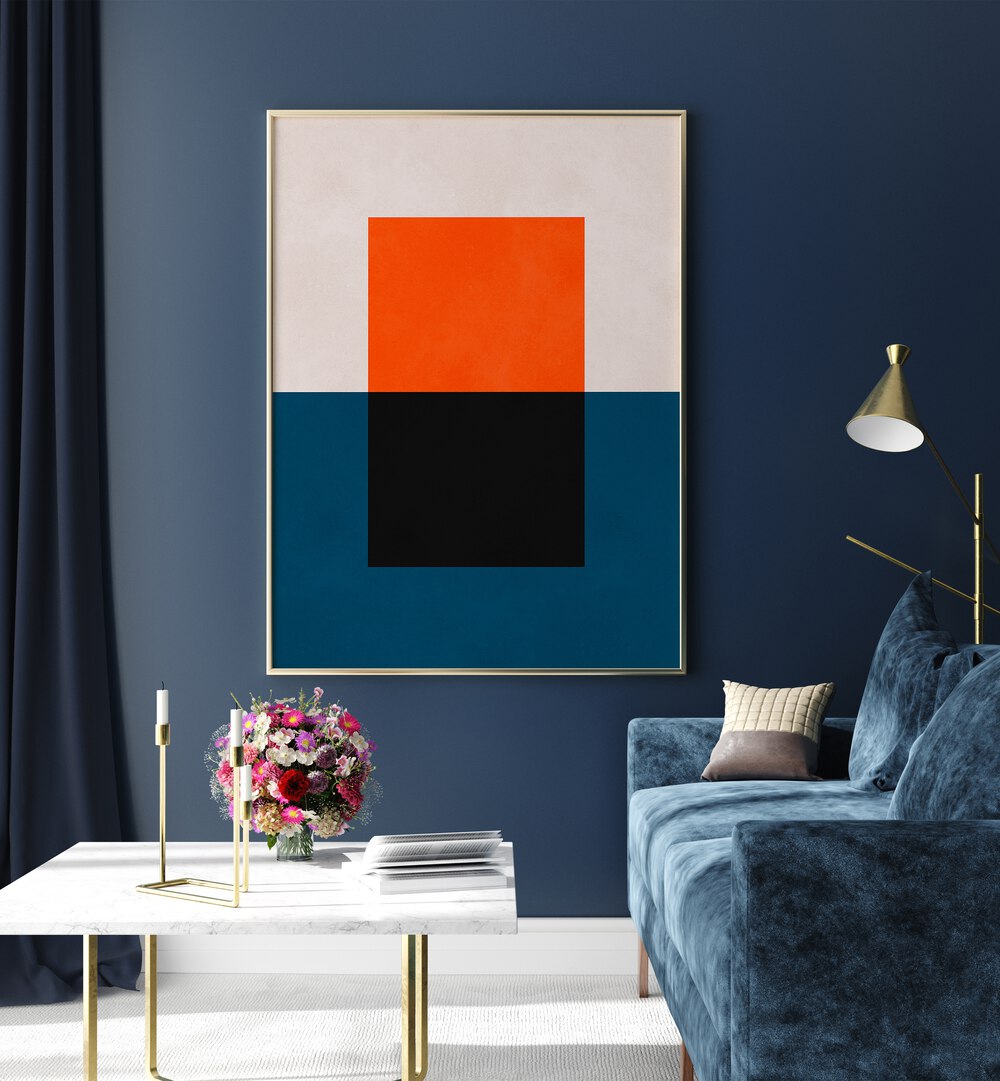 Stylish OVERLAPPING IV, GEOMETRIC ART PRINTS enhance modern spaces with bold colors and intricate patterns.