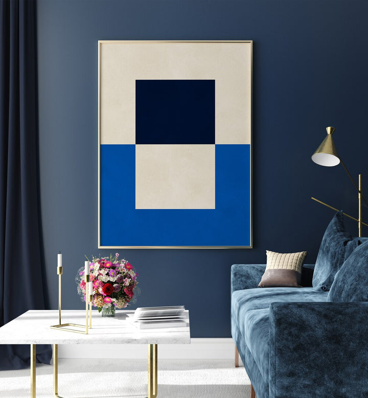Stylish OVERLAPPING VI, GEOMETRIC ART PRINTS enhancing modern decor with unique patterns and depth. Perfect for any space.