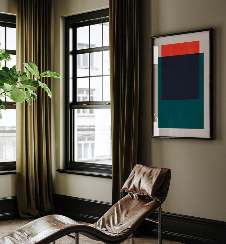 Enhance your space with OVERLAPPING, GEOMETRIC ART PRINTS, featuring bold colors and modern design elements.