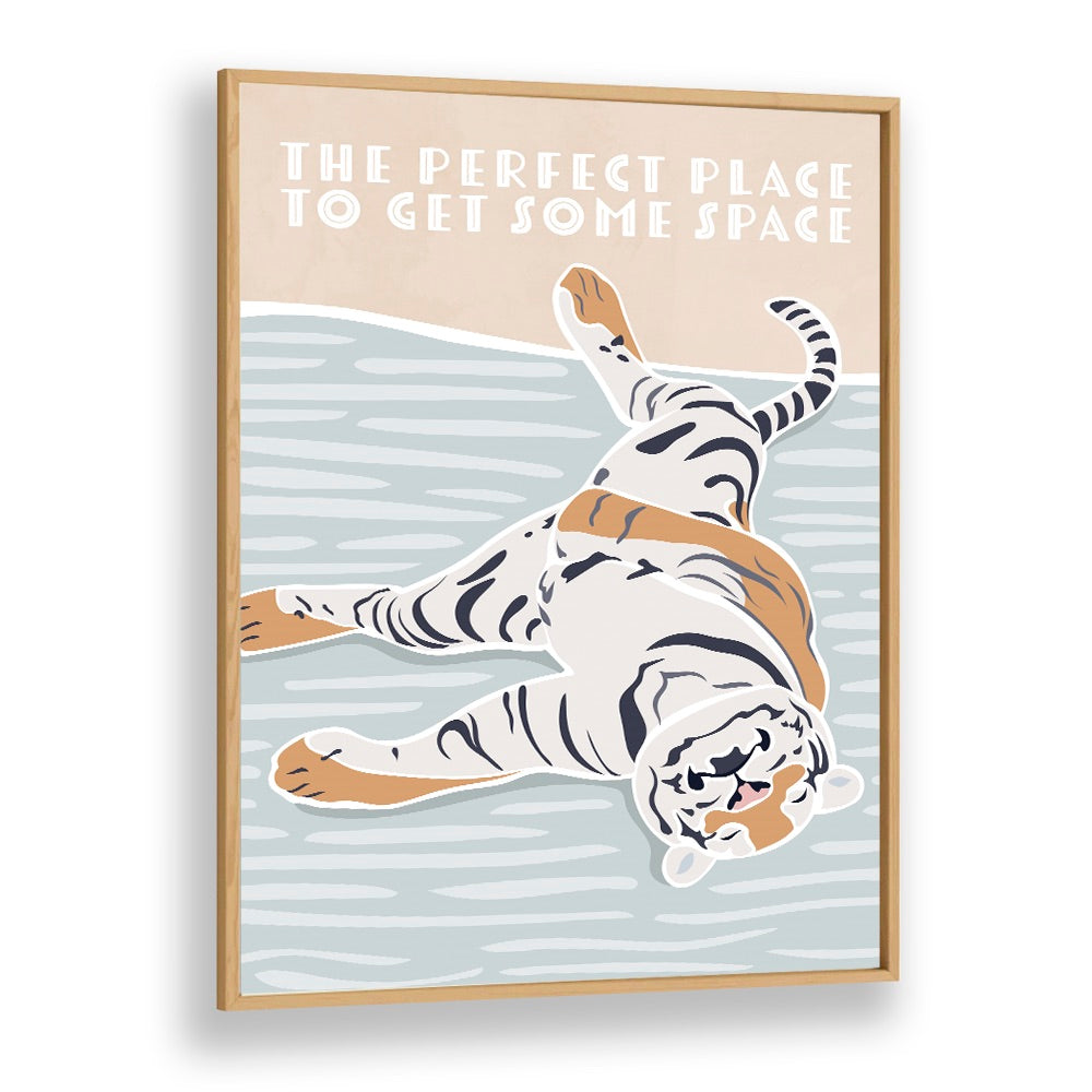 Quotes painting - TIGER TYPOGRAPHY KIDS QUOTE by Asianmonk