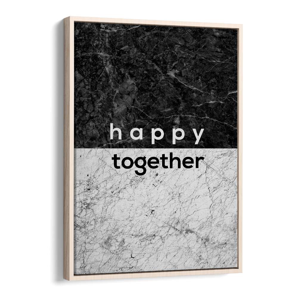 Quotes painting - HAPPY TOGETHER COUPLES QUOTE by Asianmonk