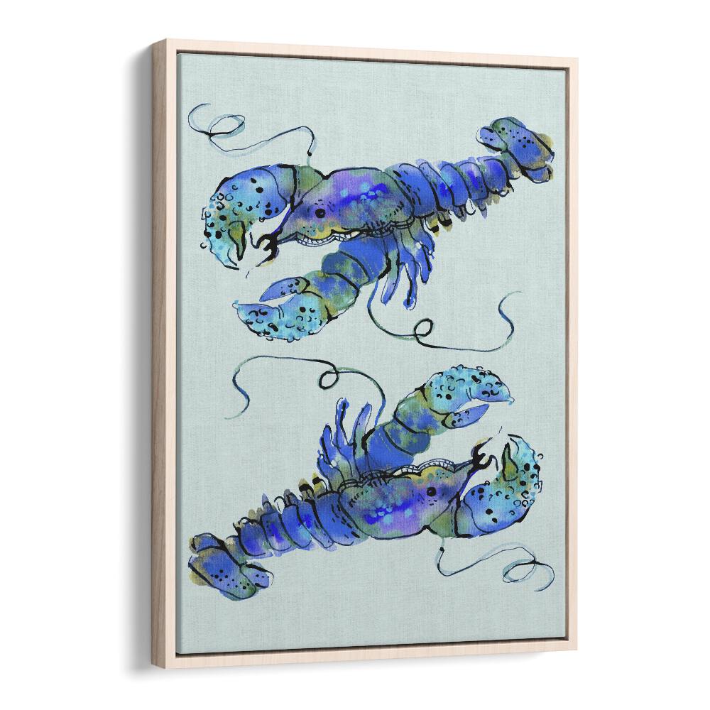 Quotes painting - LOBSTERS ON AZURE BY ANIA ZWARA by Asianmonk