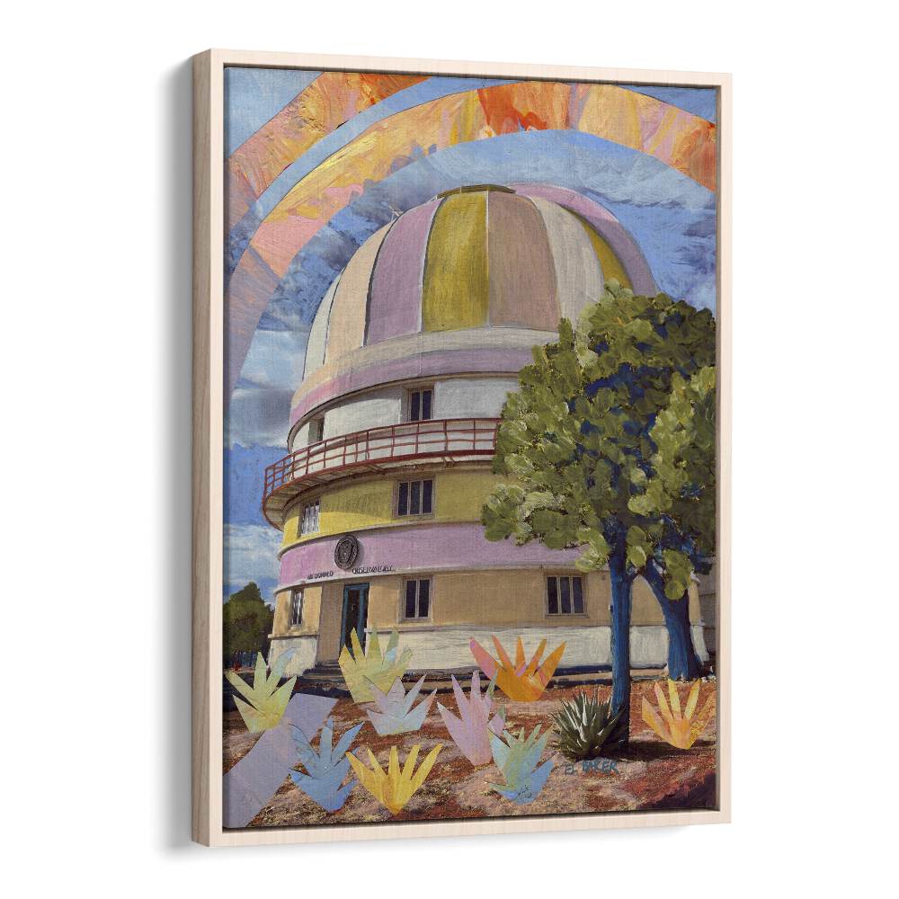 MCDONALD OBSERVATORY MIXED MEDIA COLLAGE