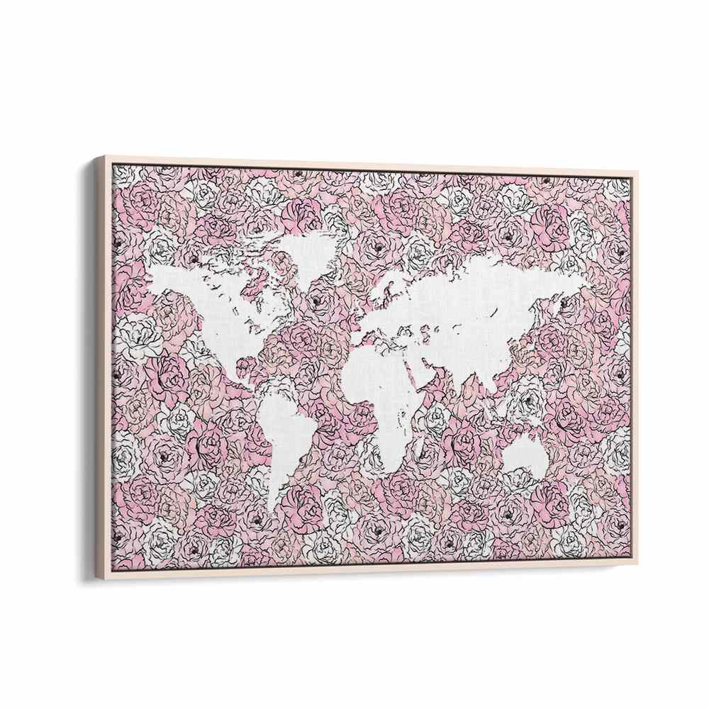 PINK MAP BY MARTINA FASHION PAINTINGS, FASHION POSTERS