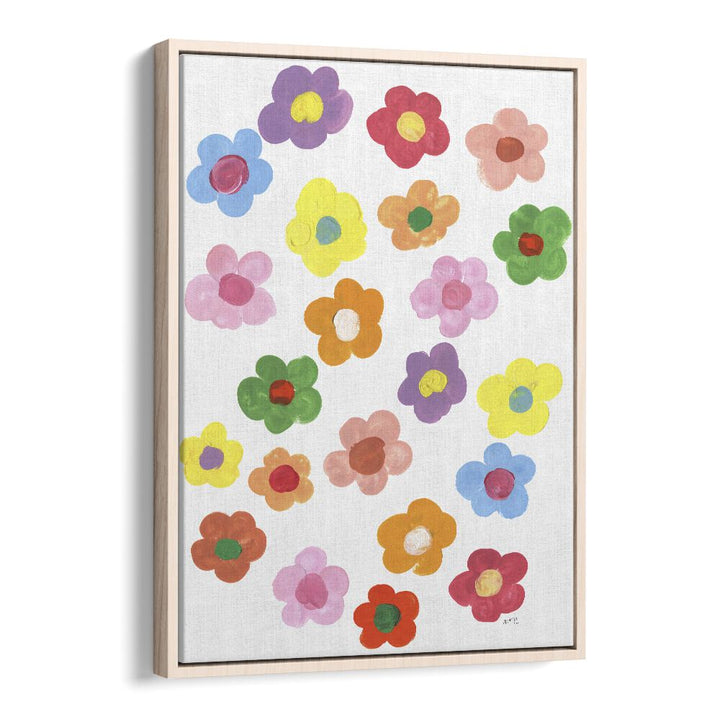 Ania Zwara painting - RAINBOW DAISIES by Asianmonk