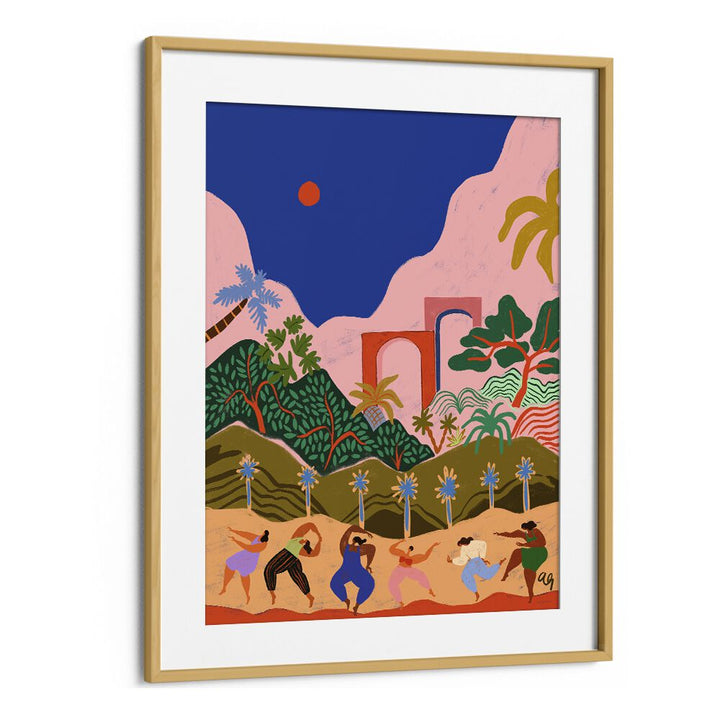 Arty Guava painting - DANCING IN PARADISE by Asianmonk