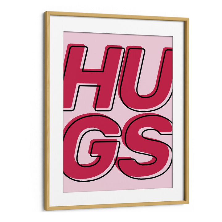 Quotes painting - HUGS by Asianmonk