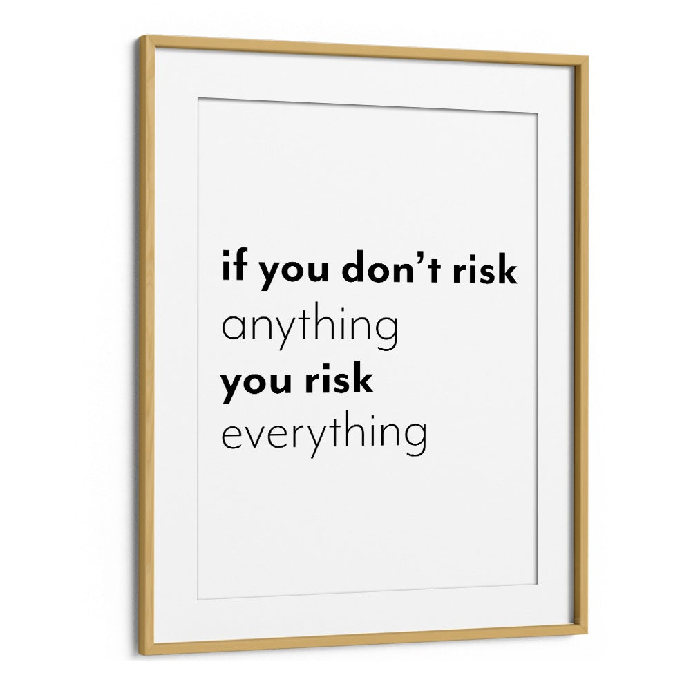 Quotes painting - IF YOU DONT RISK by Asianmonk