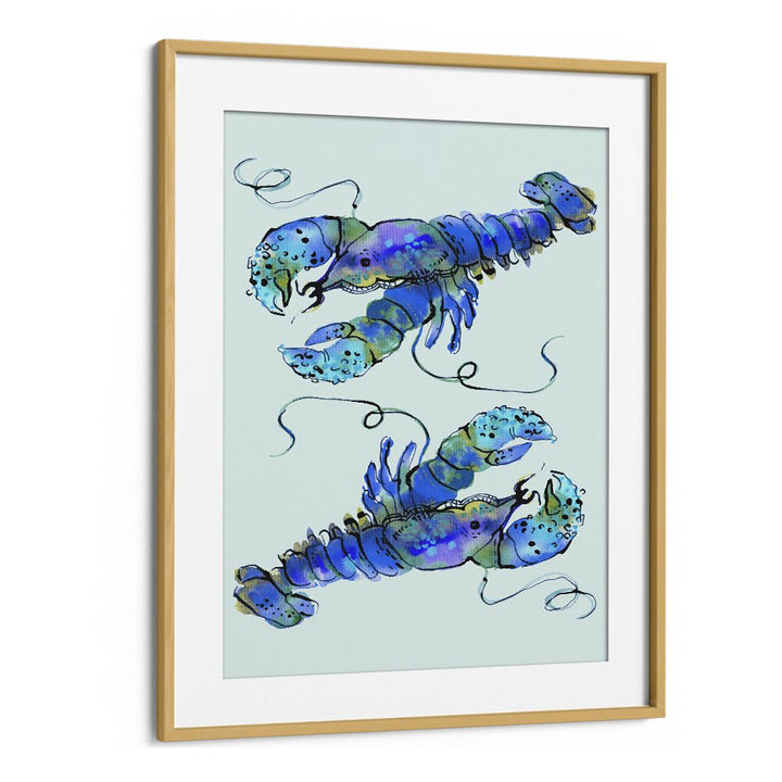 Quotes painting - LOBSTERS ON AZURE BY ANIA ZWARA by Asianmonk