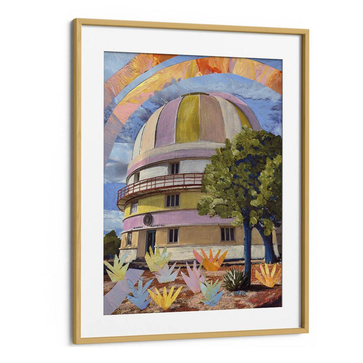 MCDONALD OBSERVATORY MIXED MEDIA COLLAGE