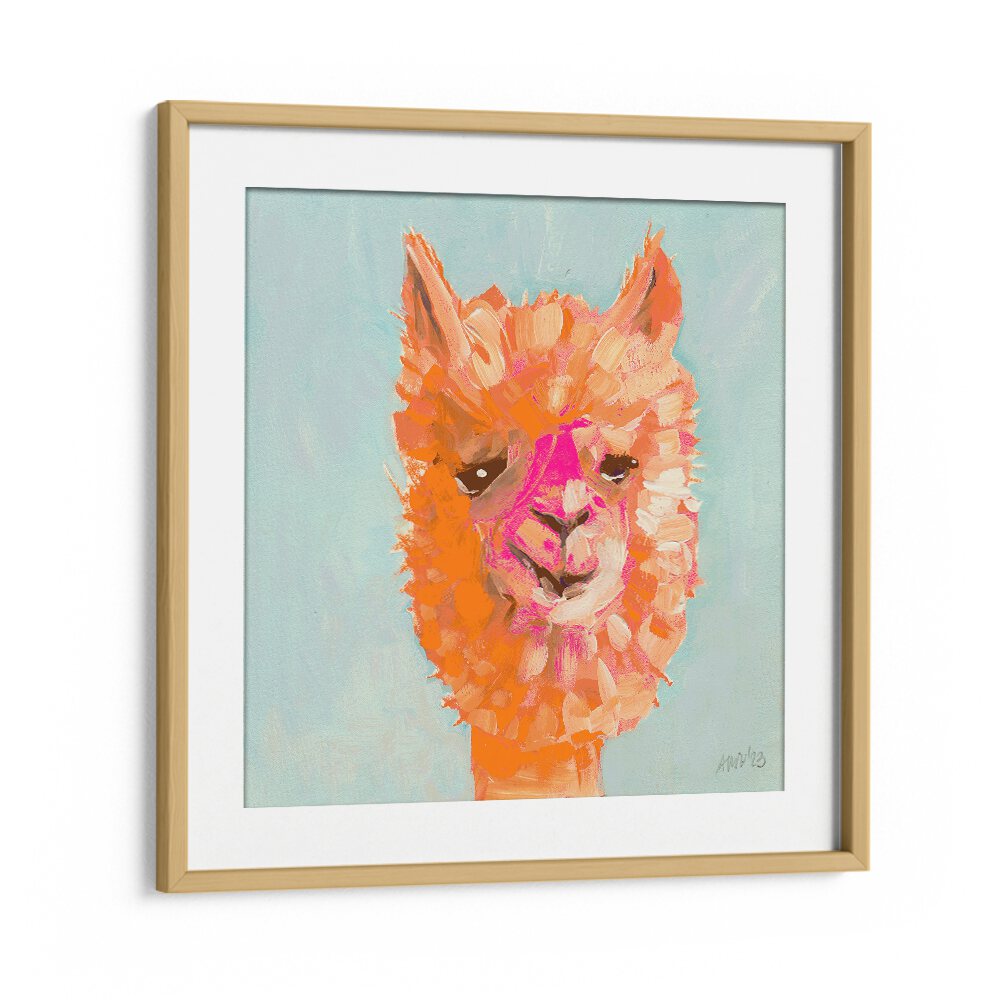 chre painting - ORANGE ALPACA BY ANIA ZWARA by Asianmonk