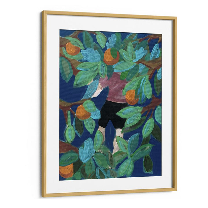 Eleanor Baker painting - ORANGE TREE FRUIT by Asianmonk