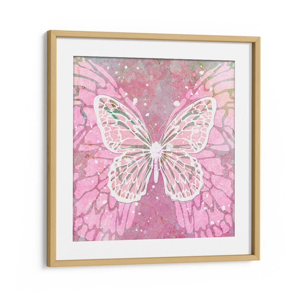 PINK BUTTERFLY BY MARTINA FASHION PAINTINGS, FASHION POSTERS