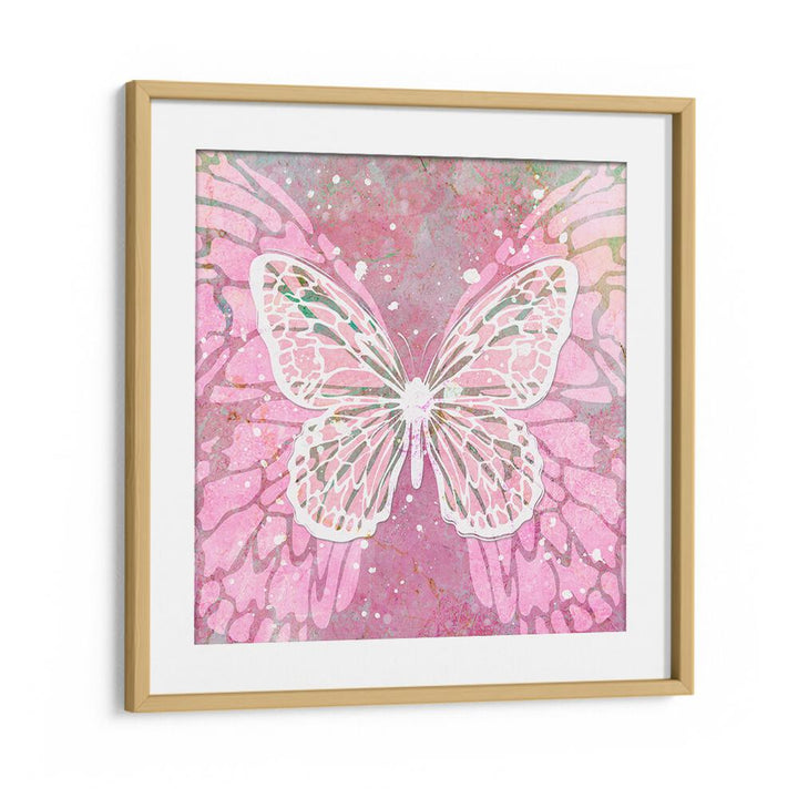 PINK BUTTERFLY BY MARTINA FASHION PAINTINGS, FASHION POSTERS