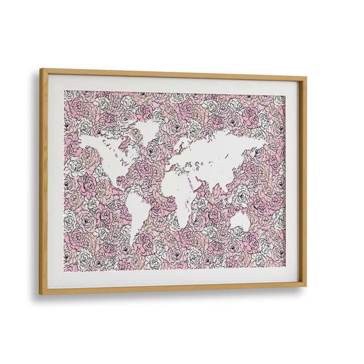 PINK MAP BY MARTINA FASHION PAINTINGS, FASHION POSTERS