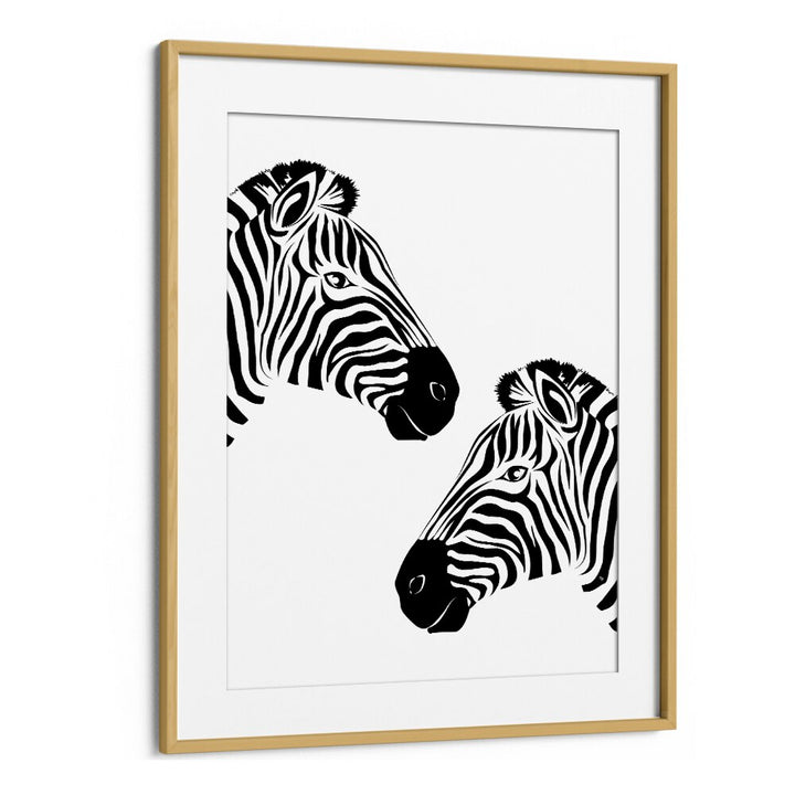 TWO ZEBRAS BY MARTINA , WILDLIFE POSTER